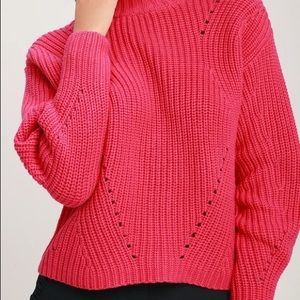Vintage hot pink knitted sweater